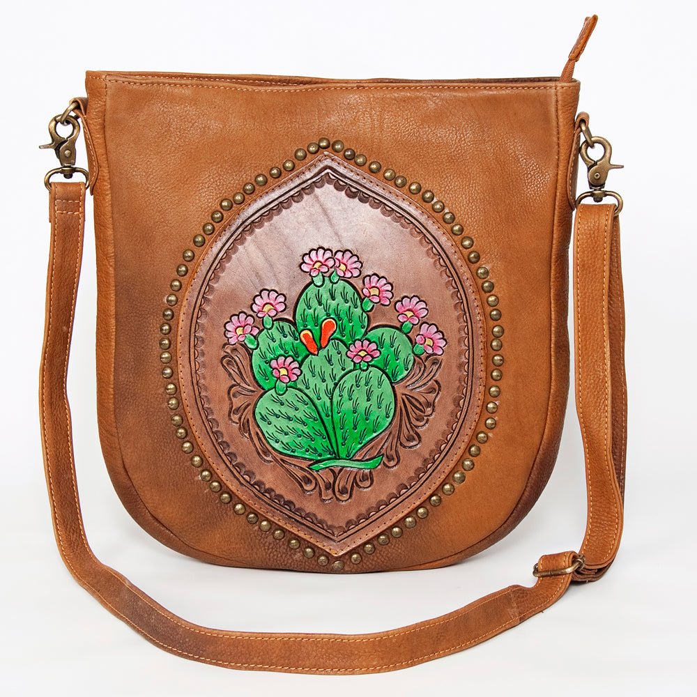 American Darling Large Crossbody Hand Tooled Genuine Leather