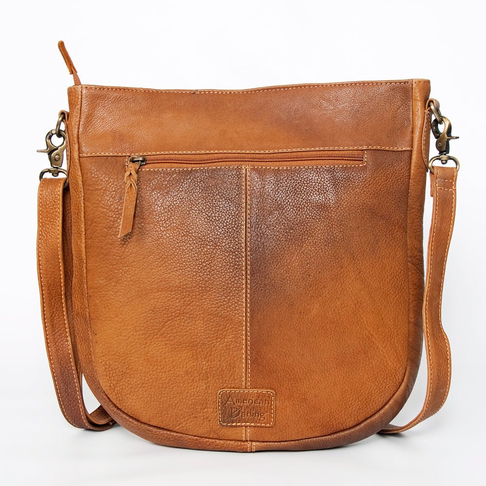 American Darling Large Crossbody Hand Tooled Genuine Leather