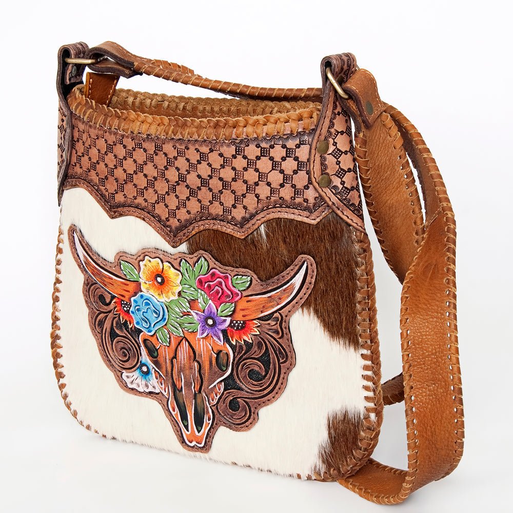 American Darling Crossbody Hand Tooled Genuine Leather