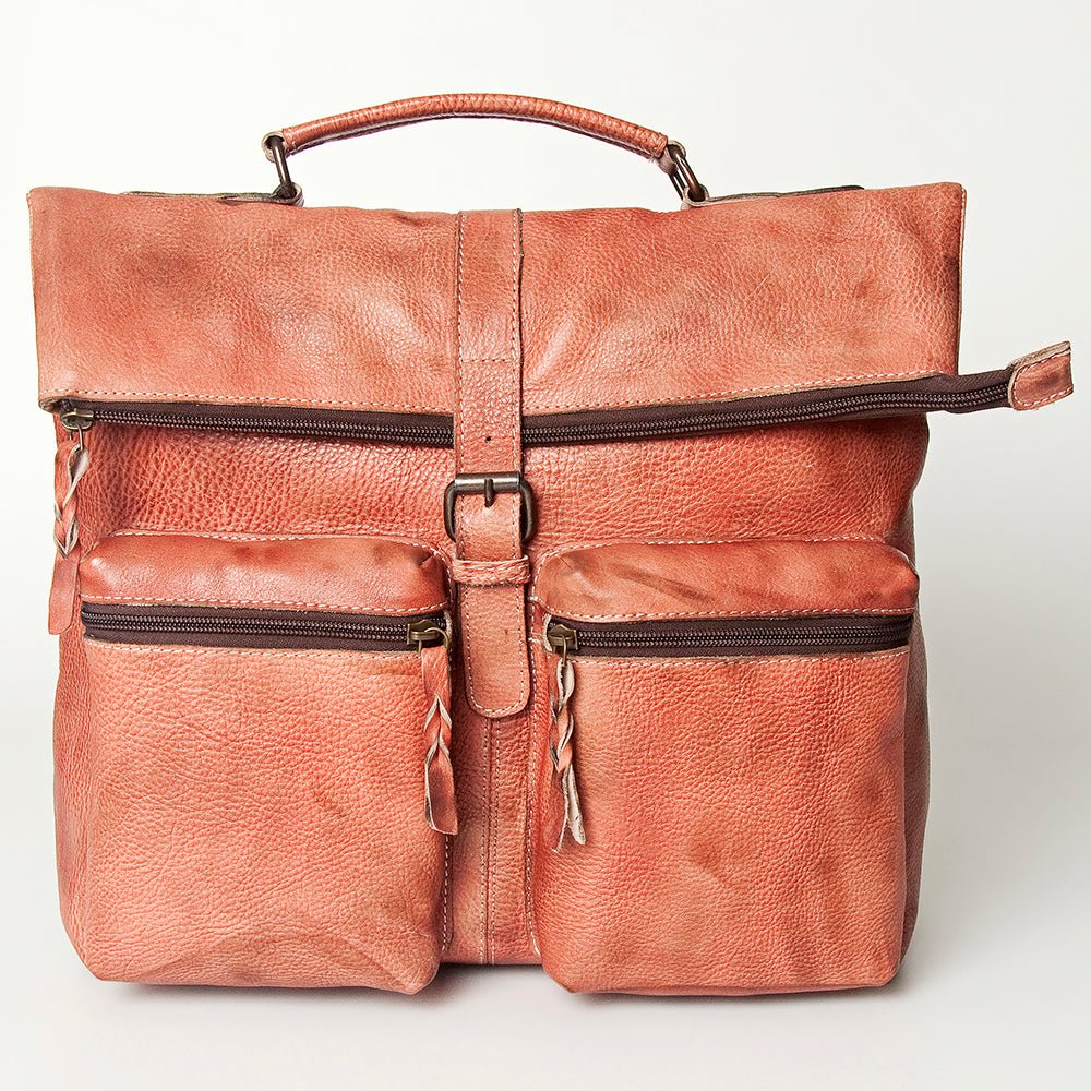 Never Mind Backpack Vintage Handmade Genuine Cowhide Leather