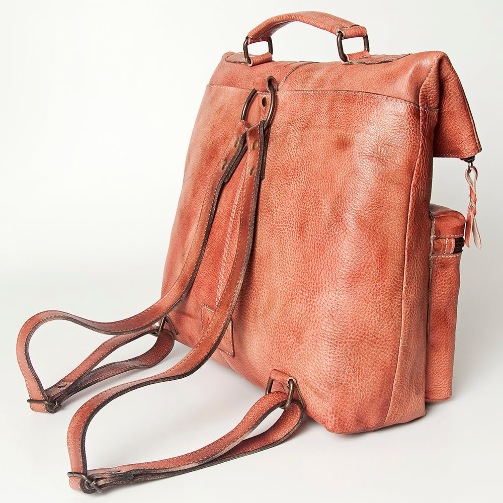 Never Mind Backpack Vintage Handmade Genuine Cowhide Leather