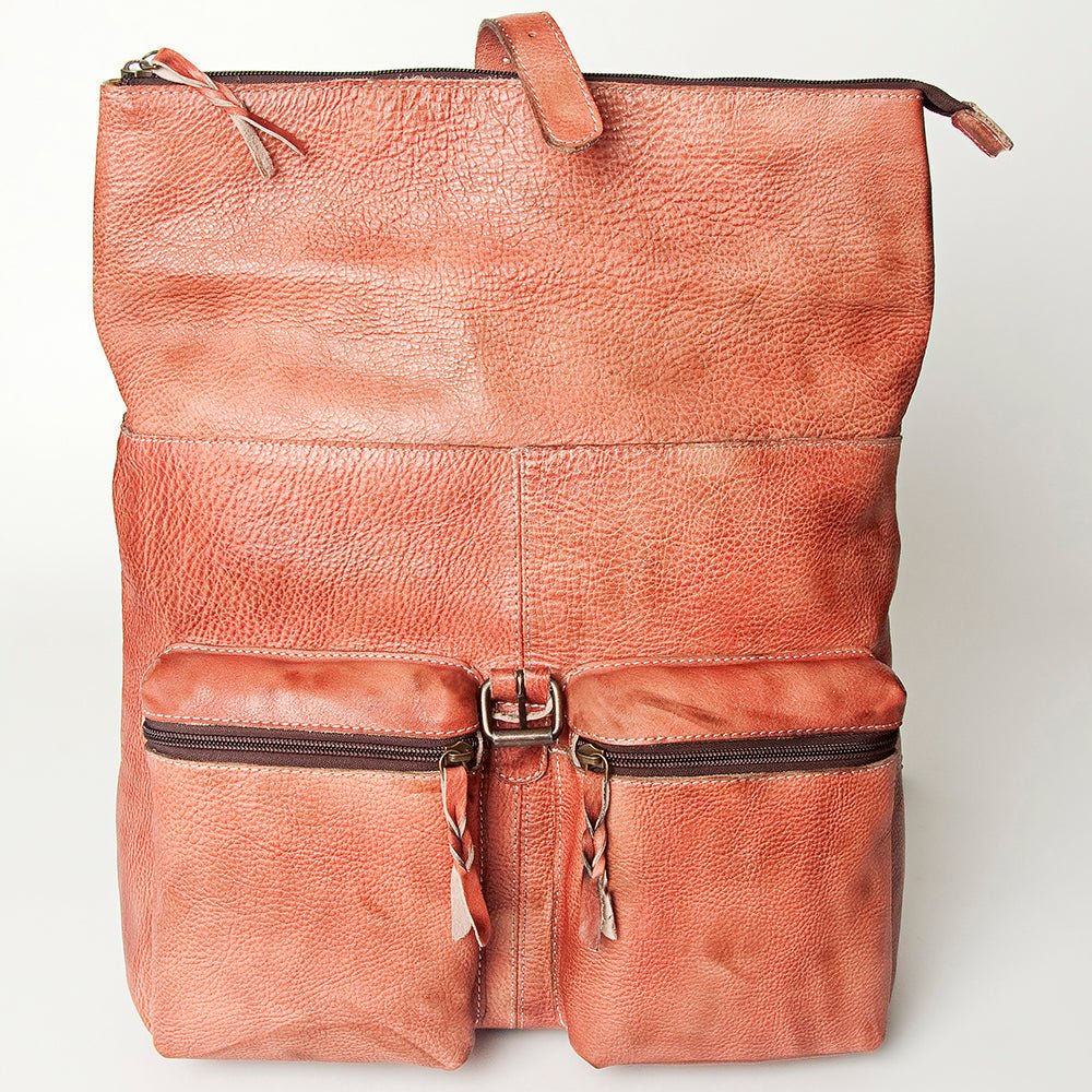 Never Mind Backpack Vintage Handmade Genuine Cowhide Leather