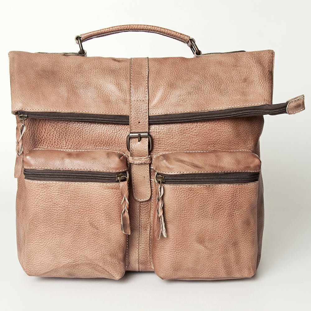 Never Mind Backpack Vintage Handmade Genuine Cowhide Leather