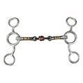 HILASON Western 3 pcs Dogbone Copper Rings Short Gag Bit with Sweet Iron | Horse Bits Walking Training Equine for horses