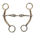 Bar H Equine Dogbone Horse Goosetree Twisted Wire 5 In Mouthpiece Curb Bit Stainless Steel