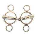 HILASON Light Weight Hollow 3Ring Continental Gag Bit with Stainless Steel Horse Bits Western Walking Training Equine horses
