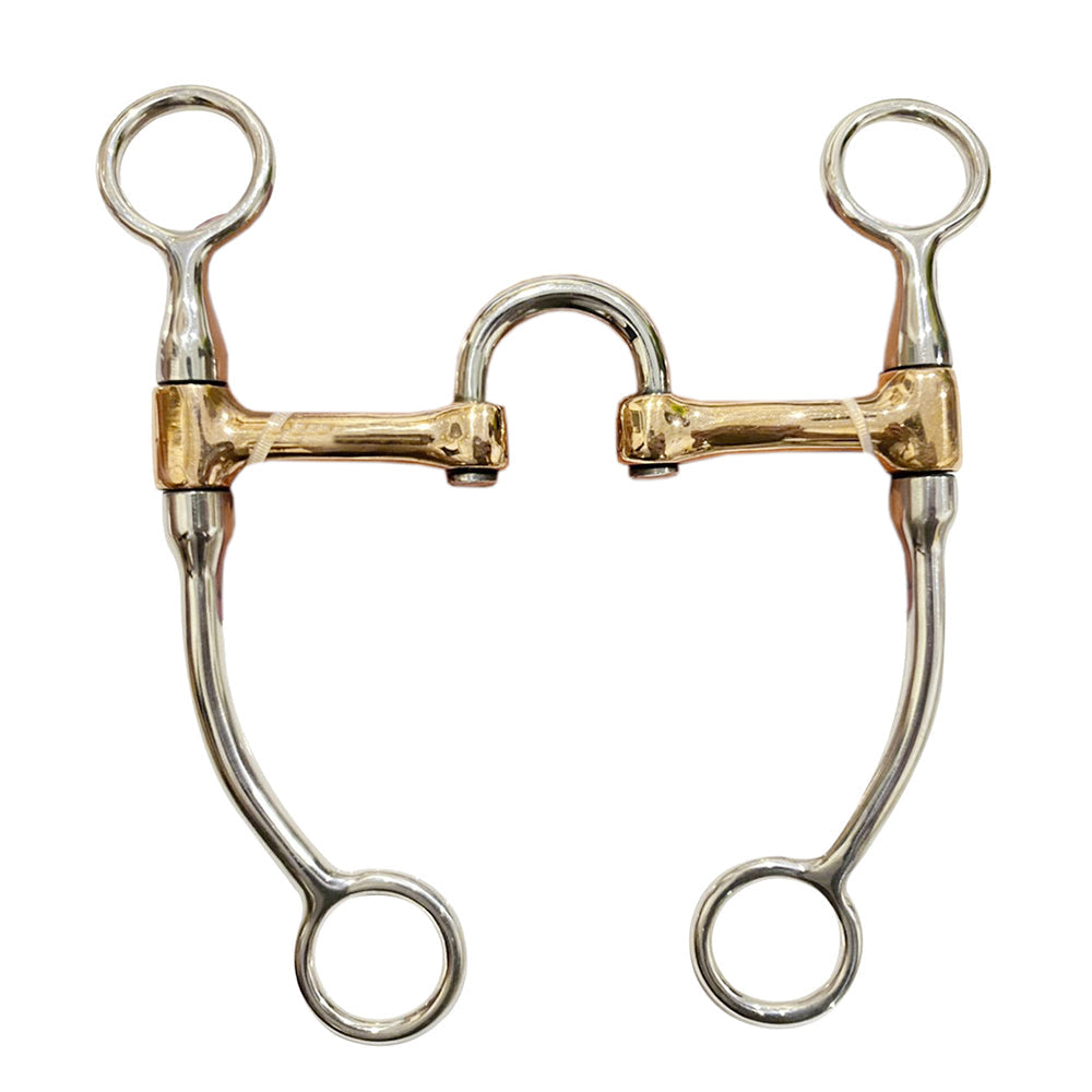 HILASON Western Horse 5 Inch Mouthpiece Copper Correction Stainless Steel Bit