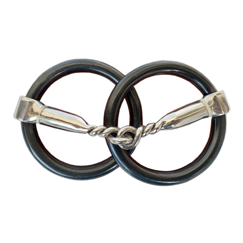 HILASON Weighted O Ring Twisted Snaffle Bit With Stainless Steel | Horse Bits Western Walking Training Equine for horses