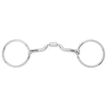 BAR H EQUINE Loose Ring Snaffle with Low Port Comfort Mouthpiece