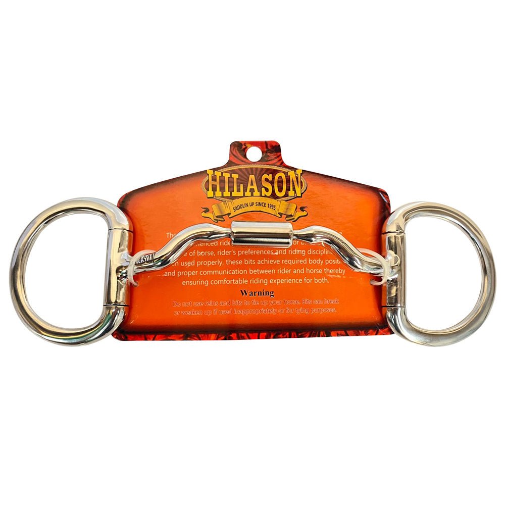 Five Inch Mouth Snaffle Bit With Stainless Steel Eggbutt