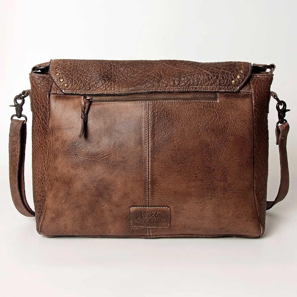 Never Mind Crossbody Vintage Handmade Genuine Cowhide Leather
