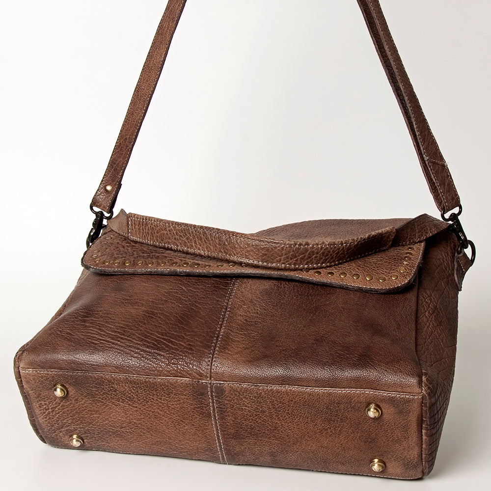 Never Mind Crossbody Vintage Handmade Genuine Cowhide Leather