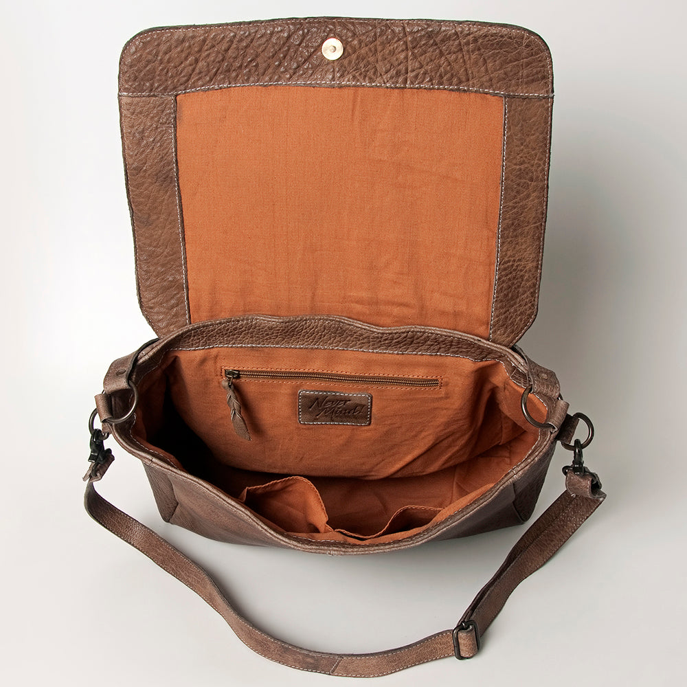 Never Mind Crossbody Vintage Handmade Genuine Cowhide Leather