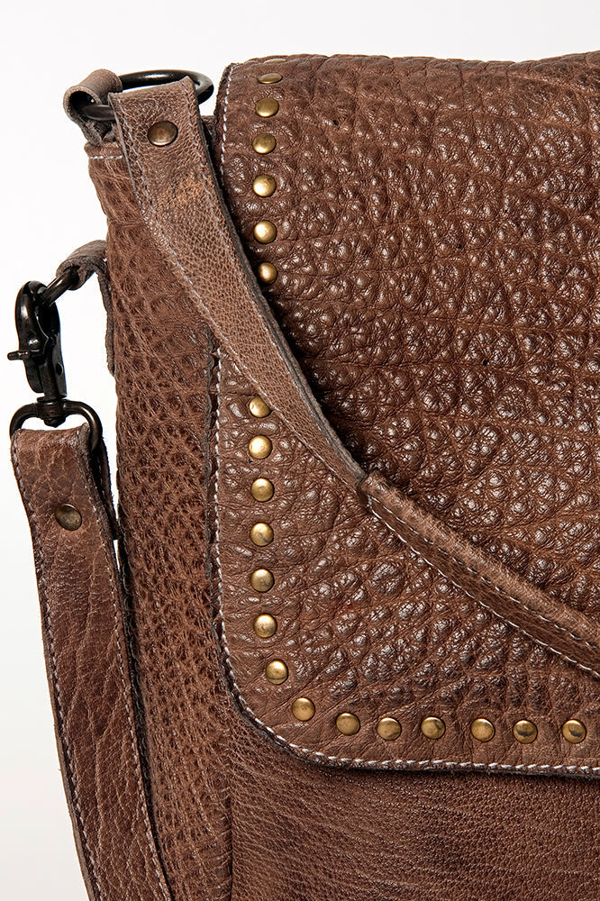 Never Mind Crossbody Vintage Handmade Genuine Cowhide Leather