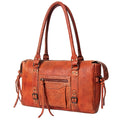 Never Mind Tote Vintage Handmade Genuine Cowhide Leather