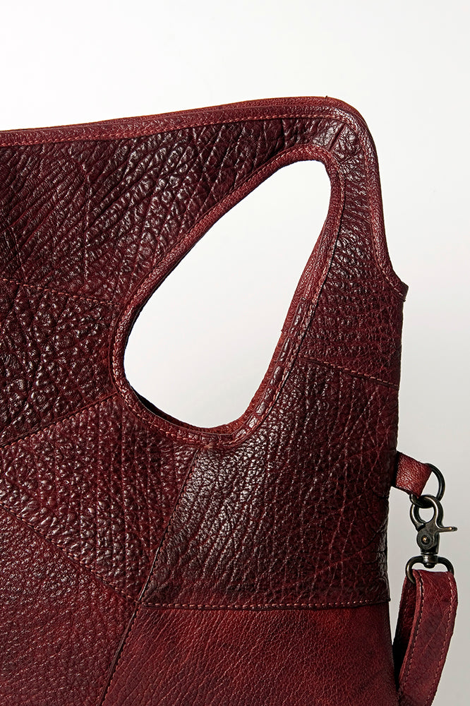 Never Mind Clutch Vintage Handmade Genuine Cowhide Leather