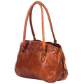 Spaghetti Western Tote Vintage Handmade Drum Dyed Genuine European Cowhide Leather