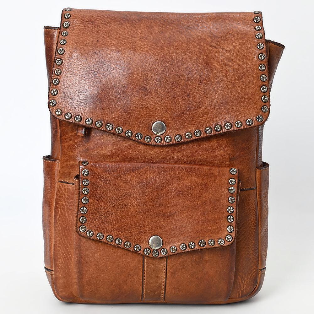 Spaghetti Western Tote Vintage Handmade Drum Dyed Genuine European Cowhide Leather