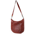 Spaghetti Western Hobo Vintage Handmade Drum Dyed Genuine European Cowhide Leather