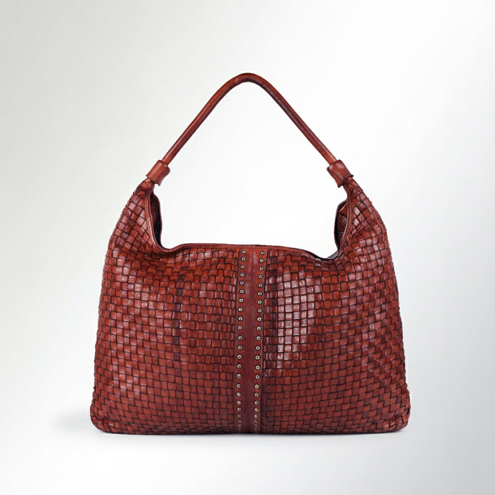 Spaghetti Western Swc141Cg Hobo Vintage Handmade Drum Dyed Genuine European Cowhide Leather Women Bag Western Handbag Purse