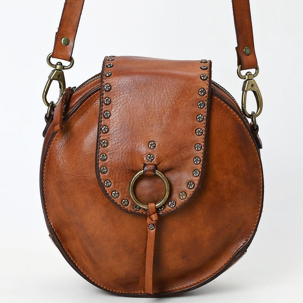 Spaghetti Western Canteen Vintage Handmade Drum Dyed Genuine European Cowhide Leather