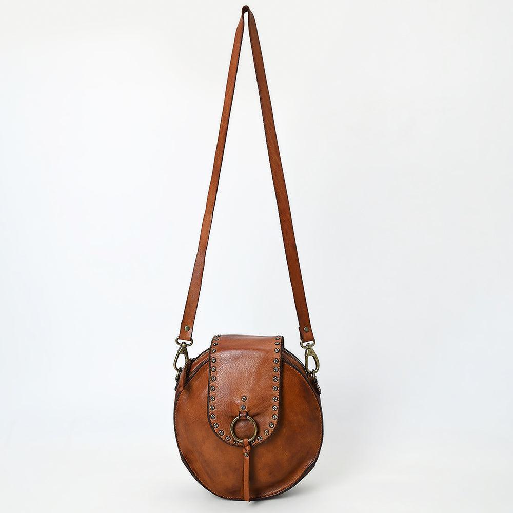 Spaghetti Western Canteen Vintage Handmade Drum Dyed Genuine European Cowhide Leather