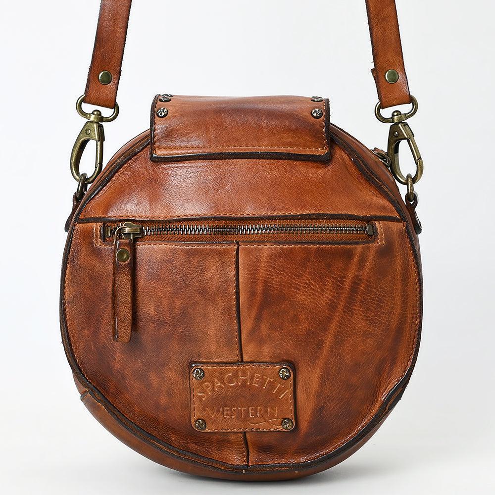 Spaghetti Western Canteen Vintage Handmade Drum Dyed Genuine European Cowhide Leather