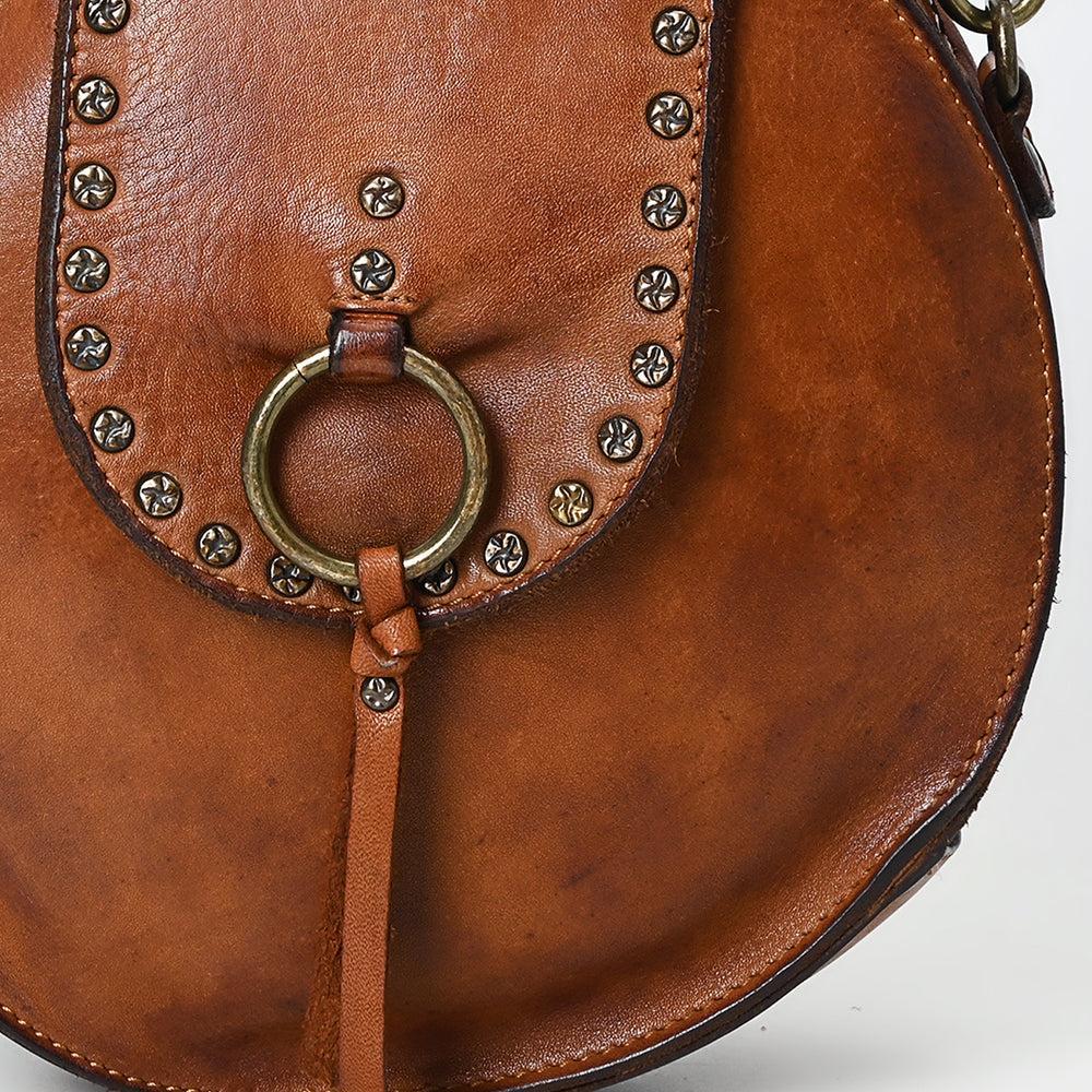 Spaghetti Western Canteen Vintage Handmade Drum Dyed Genuine European Cowhide Leather