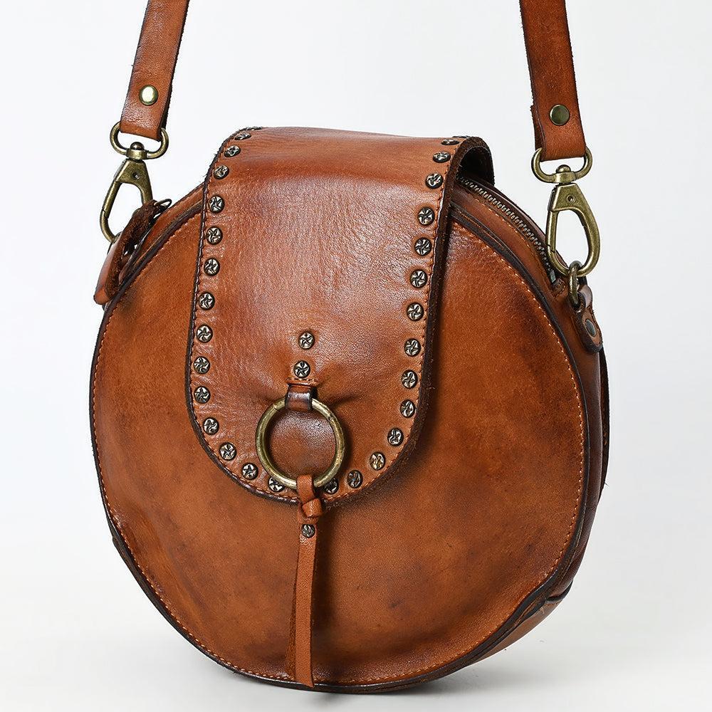 Spaghetti Western Canteen Vintage Handmade Drum Dyed Genuine European Cowhide Leather