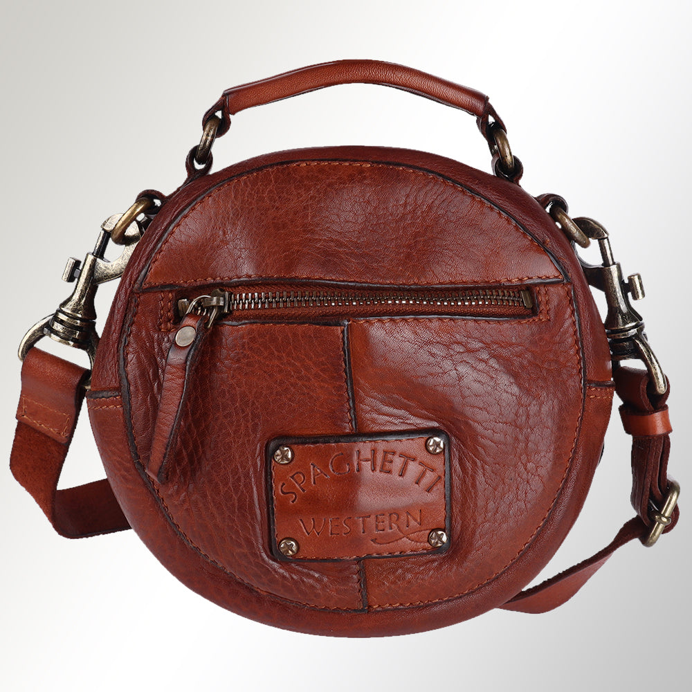 Spaghetti Western Canteen Vintage Handmade Drum Dyed Genuine European Cowhide Leather