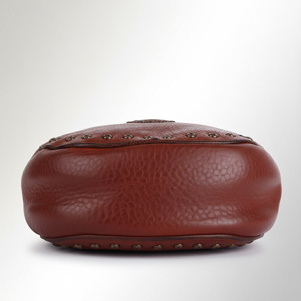 Spaghetti Western Swc168Cg Canteen Vintage Handmade Drum Dyed Genuine European Cowhide Leather Women Bag Western Handbag Purse