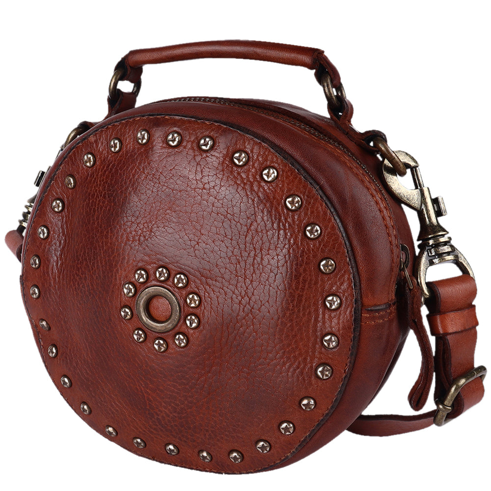 Spaghetti Western Canteen Vintage Handmade Drum Dyed Genuine European Cowhide Leather