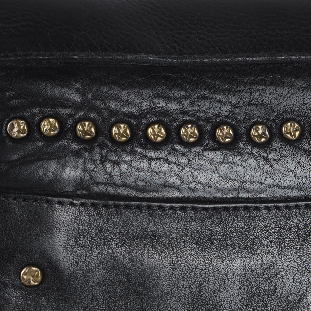 Spaghetti Western Crossbody Vintage Handmade Drum Dyed Genuine European Cowhide Leather