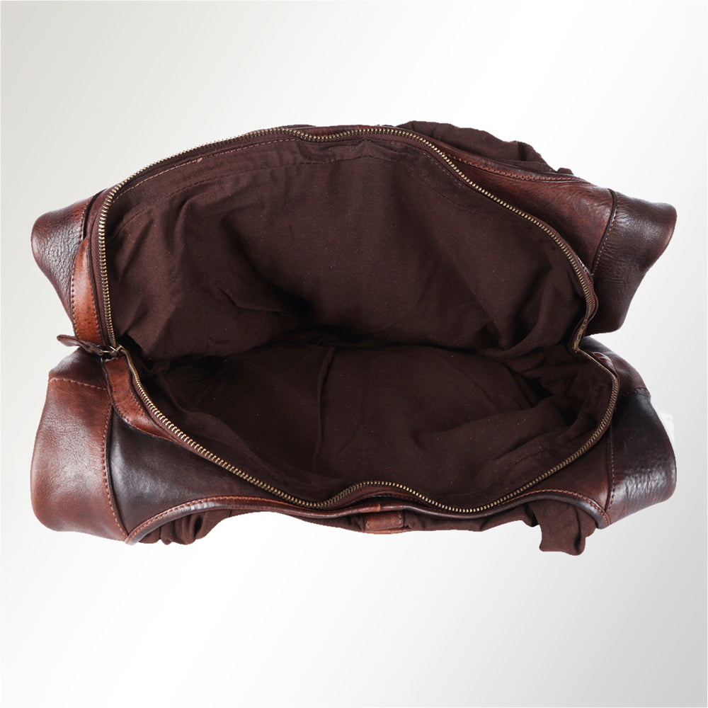 Spaghetti Western Swc184Tan Hobo Vintage Handmade Drum Dyed Genuine European Cowhide Leather Women Bag Western Handbag Purse