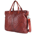 Spaghetti Western Tote Vintage Handmade Drum Dyed Genuine European Cowhide Leather