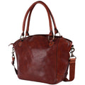 Spaghetti Western Tote Vintage Handmade Drum Dyed Genuine European Cowhide Leather
