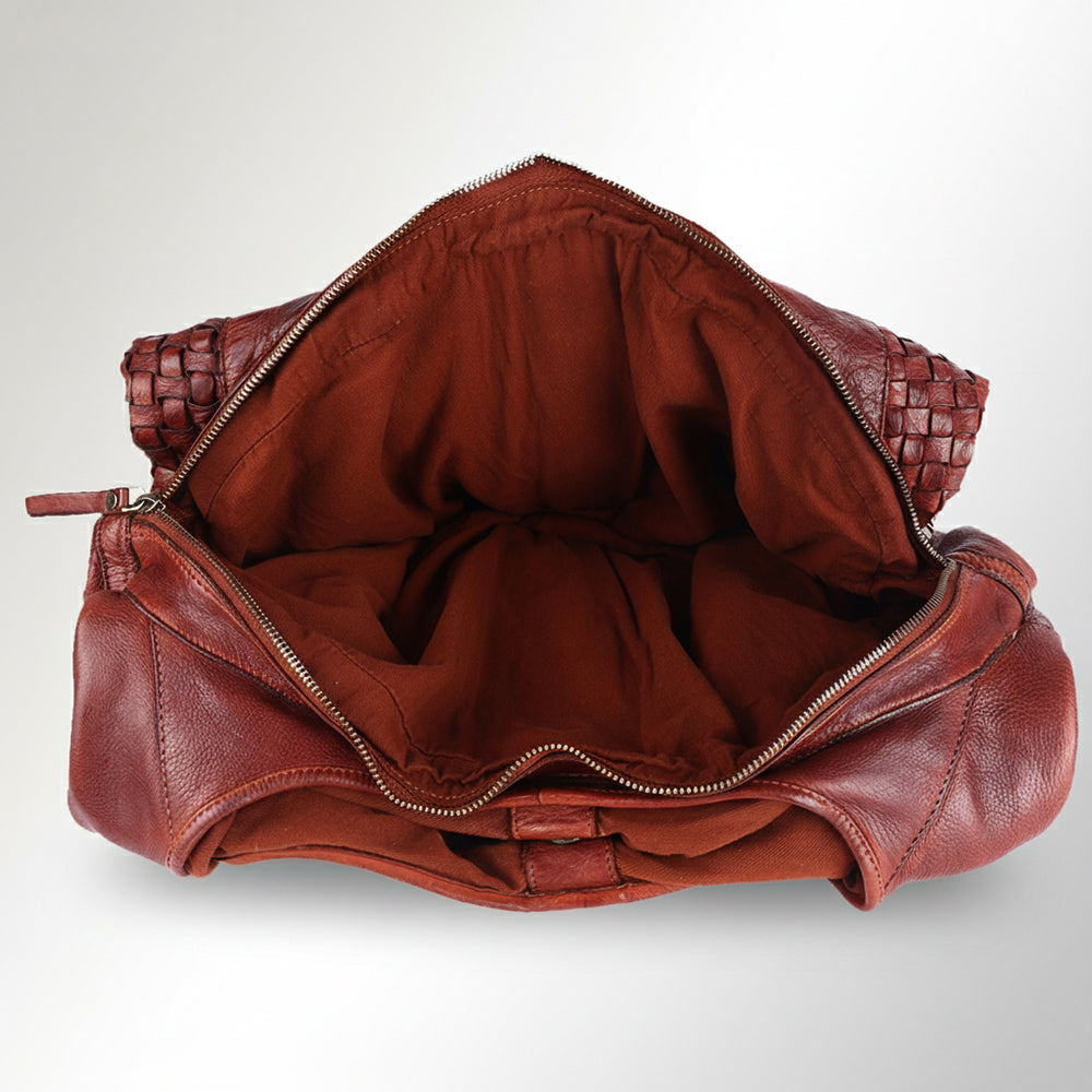 Spaghetti Western Swc189Cg Tote Vintage Handmade Drum Dyed Genuine European Cowhide Leather Women Bag Western Handbag Purse