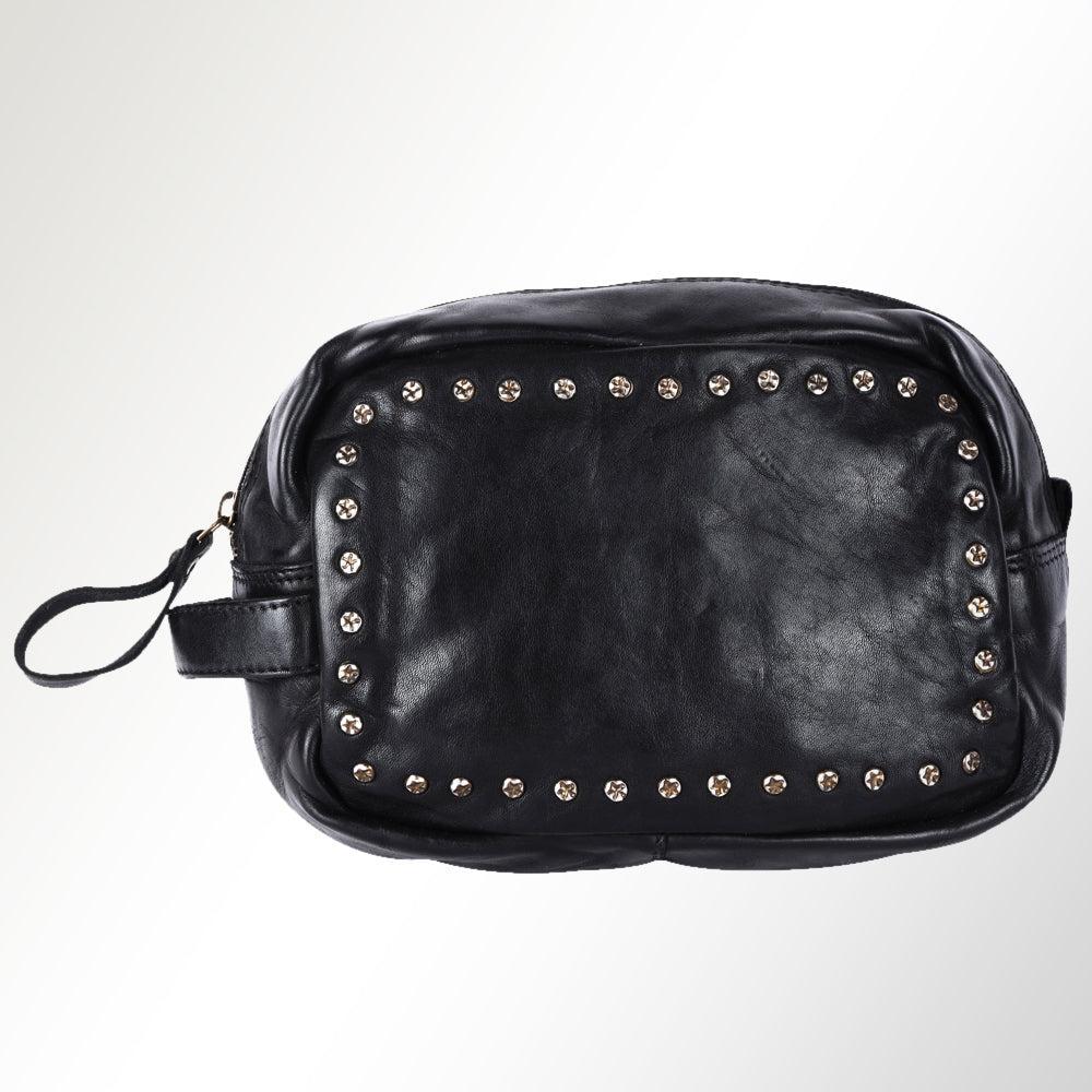 Spaghetti Western Wristlet Vintage Handmade Drum Dyed Genuine European Cowhide Leather