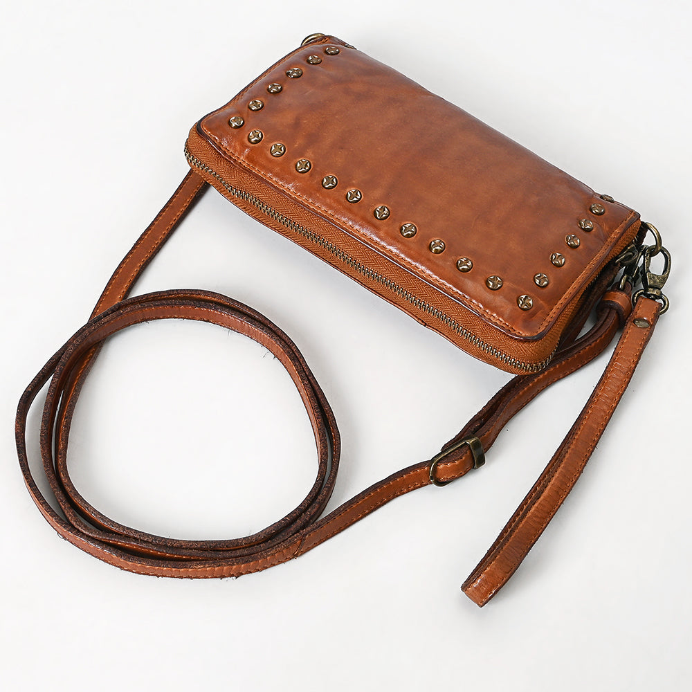 Spaghetti Western Wallet Vintage Handmade Drum Dyed Genuine European Cowhide Leather
