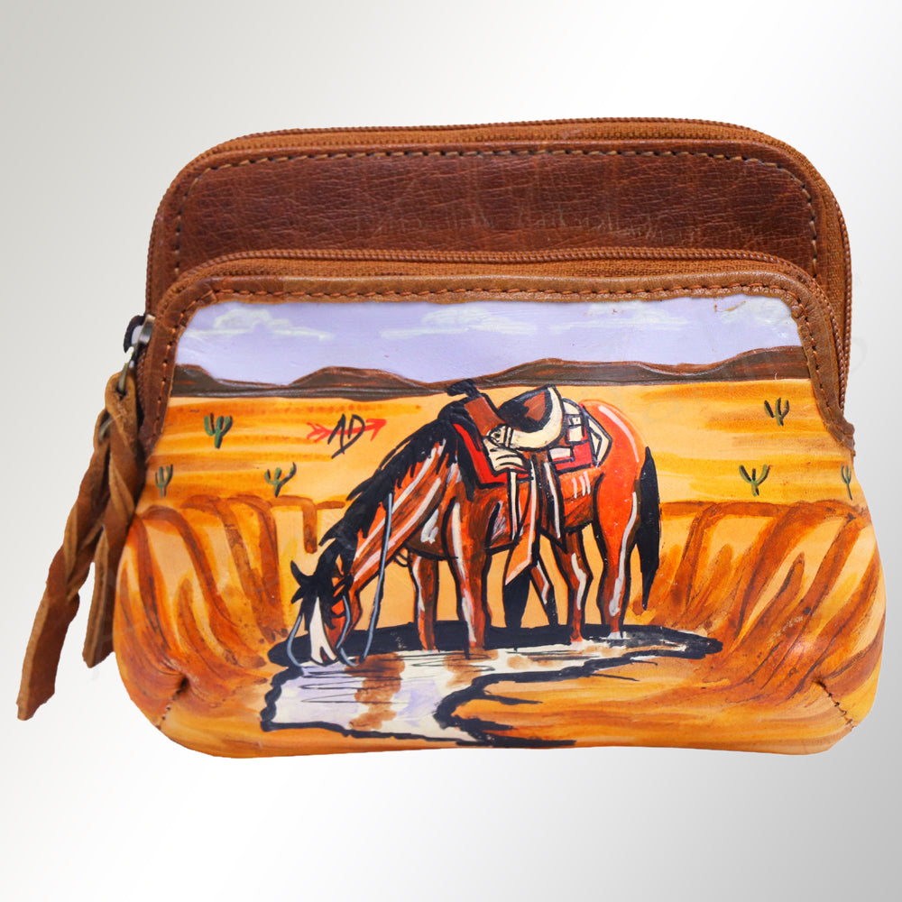 American Darling Coin Purse Genuine Leather