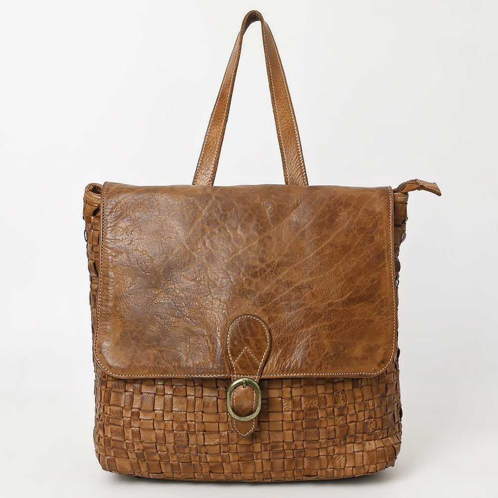 Never Mind Backpack Vintage Handmade Genuine Cowhide Leather