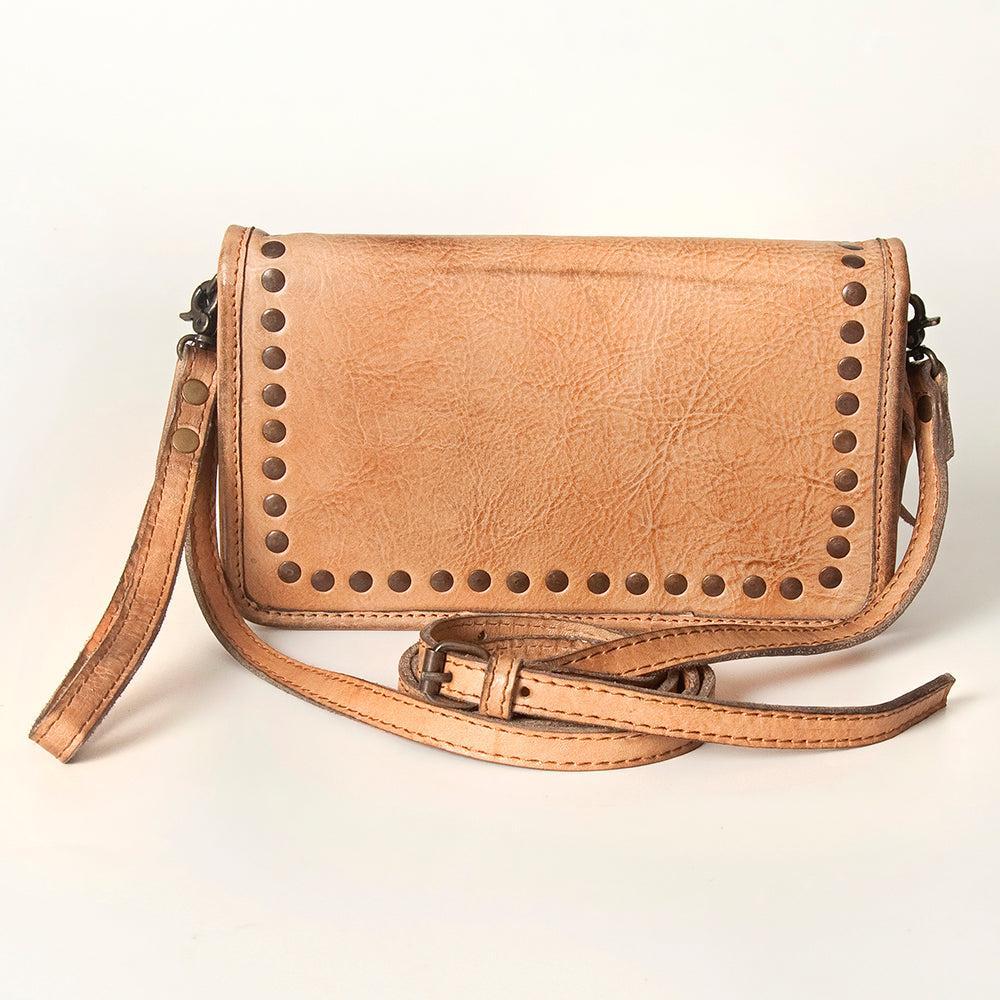 Never Mind Wallet Vintage Handmade Genuine Cowhide Leather