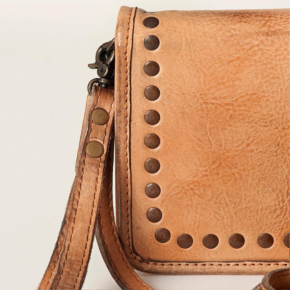 Never Mind Wallet Vintage Handmade Genuine Cowhide Leather