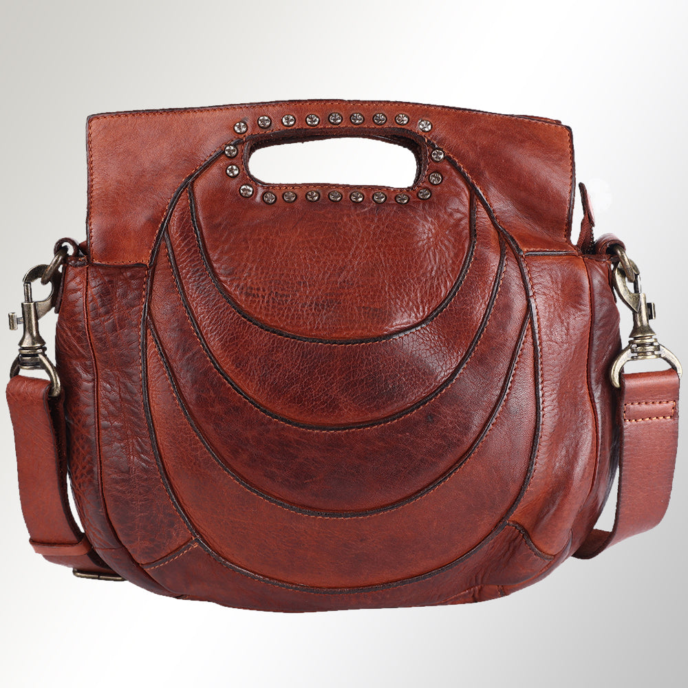 Spaghetti Western Clutch Vintage Handmade Drum Dyed Genuine European Cowhide Leather