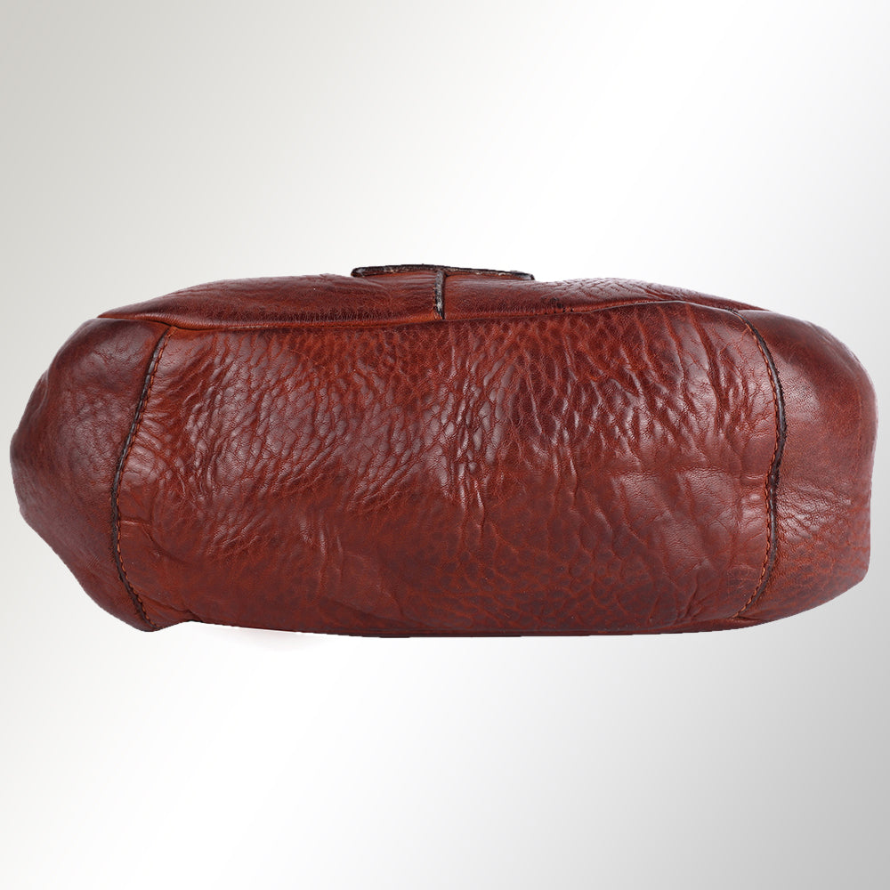 Spaghetti Western Clutch Vintage Handmade Drum Dyed Genuine European Cowhide Leather