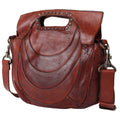 Spaghetti Western Clutch Vintage Handmade Drum Dyed Genuine European Cowhide Leather