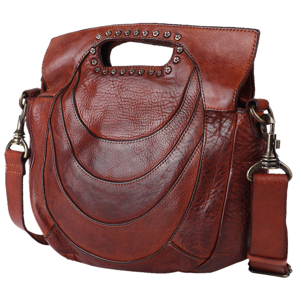 Spaghetti Western Clutch Vintage Handmade Drum Dyed Genuine European Cowhide Leather