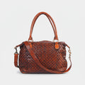 Genuine European Cowhide Leather Tote Bag Handmade Drum-Dyed For Women Timeless Design