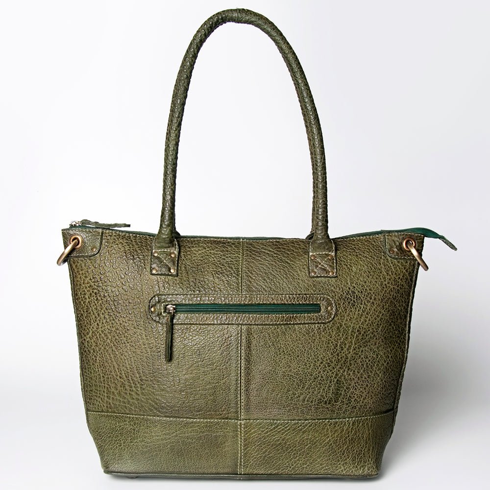 Timeless Handmade Authentic Cowhide Leather Tote Bag For Women With Western Flair