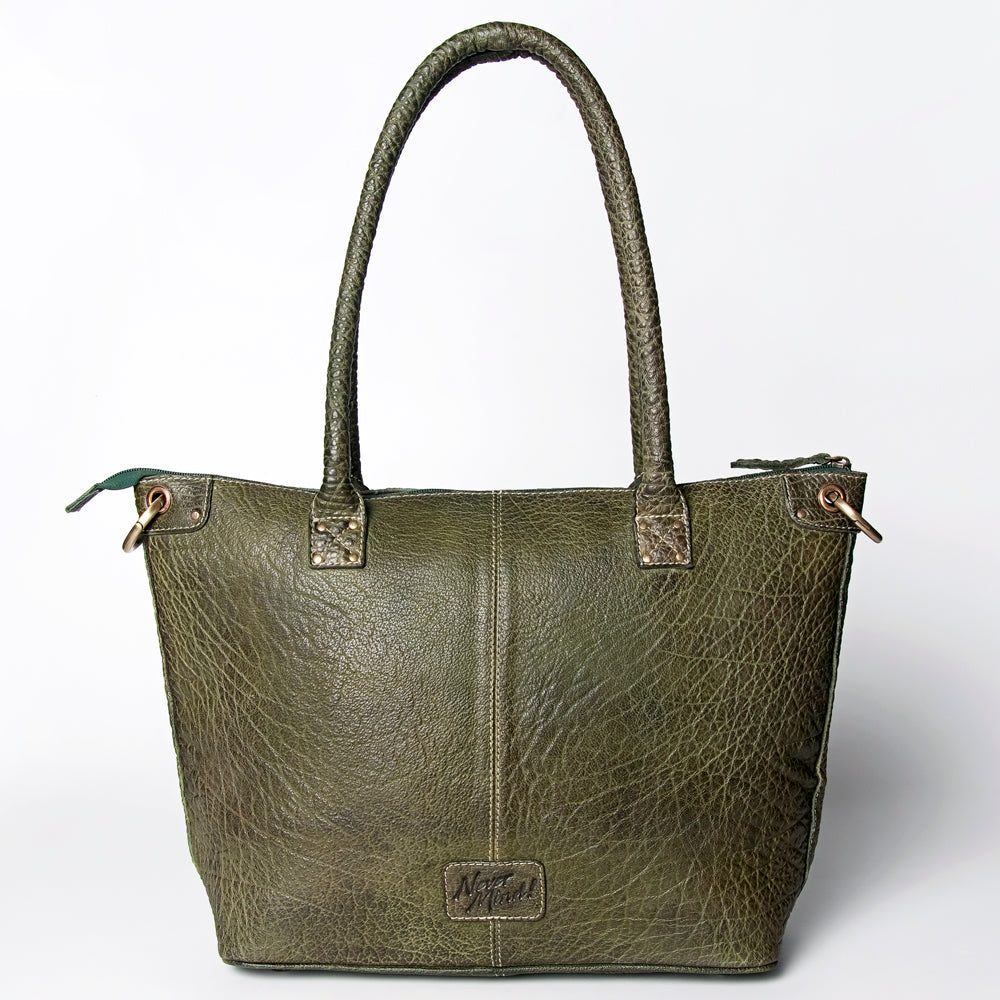 Never Mind Nmbgz120E Tote Vintage Handmade Genuine Cowhide Leather Women Bag Western Handbag Purse